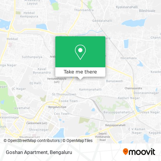 Goshan Apartment map