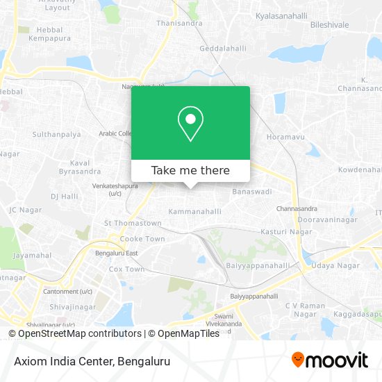 Axiom India Center map