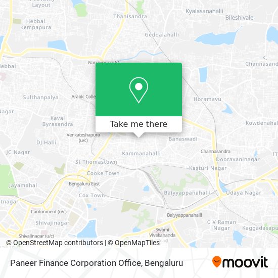 Paneer Finance Corporation Office map