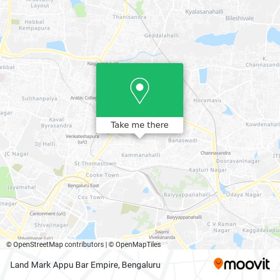 Land Mark Appu Bar Empire map
