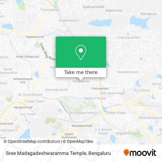 Sree Madagadeshwaramma Temple map