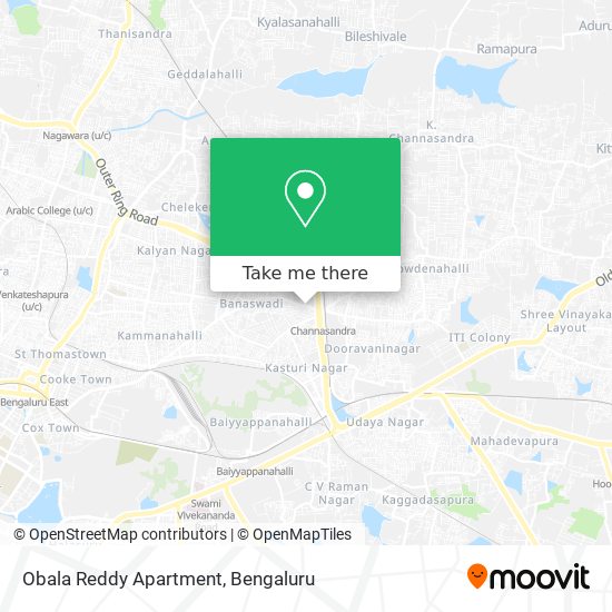 Obala Reddy Apartment map