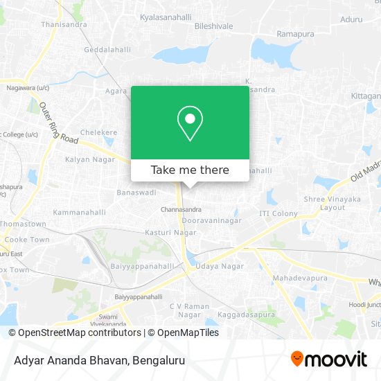 Adyar Ananda Bhavan map