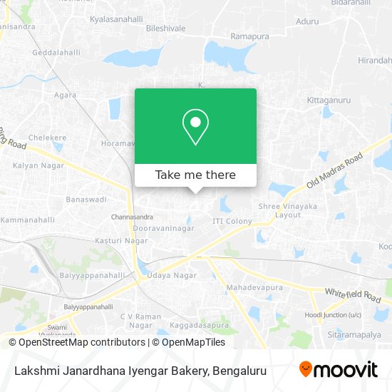 Lakshmi Janardhana Iyengar Bakery map