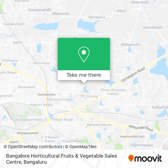 Bangalore Horticultural Fruits & Vegetable Sales Centre map