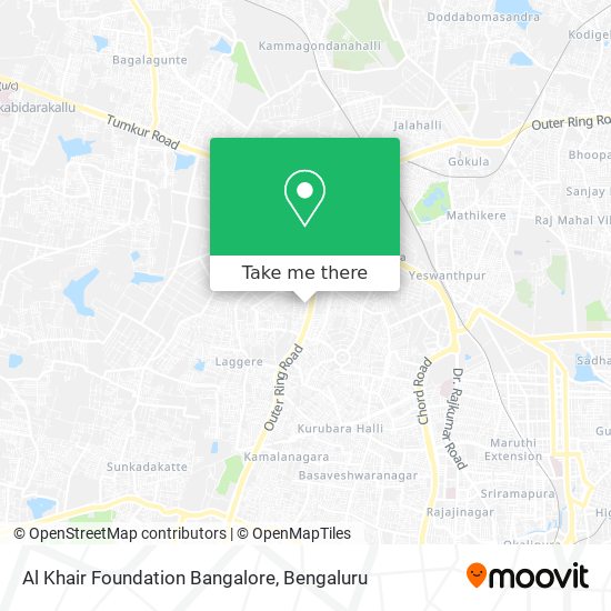 Al Khair Foundation Bangalore map