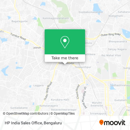 HP India Sales Office map