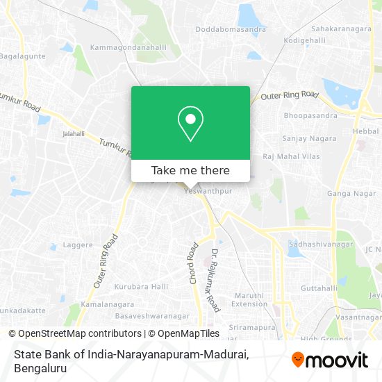 State Bank of India-Narayanapuram-Madurai map