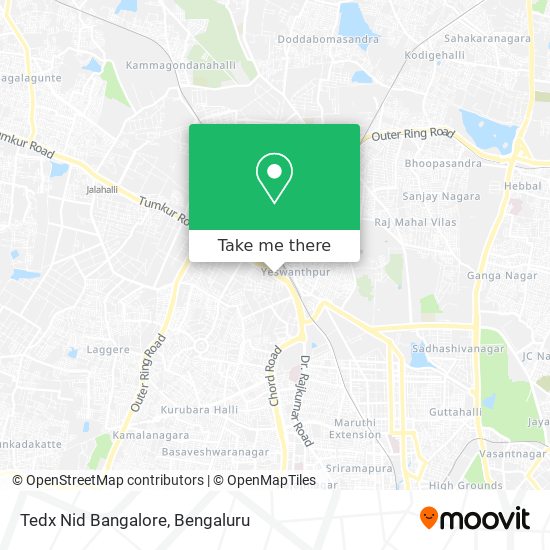 Tedx Nid Bangalore map