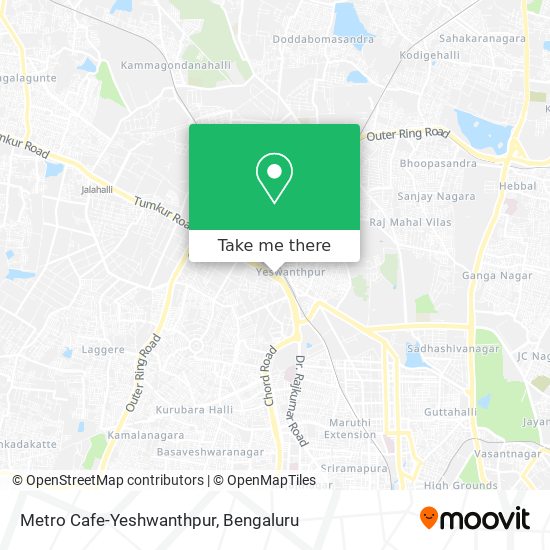 Metro Cafe-Yeshwanthpur map