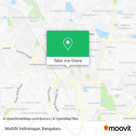 Multifit Indiranagar map
