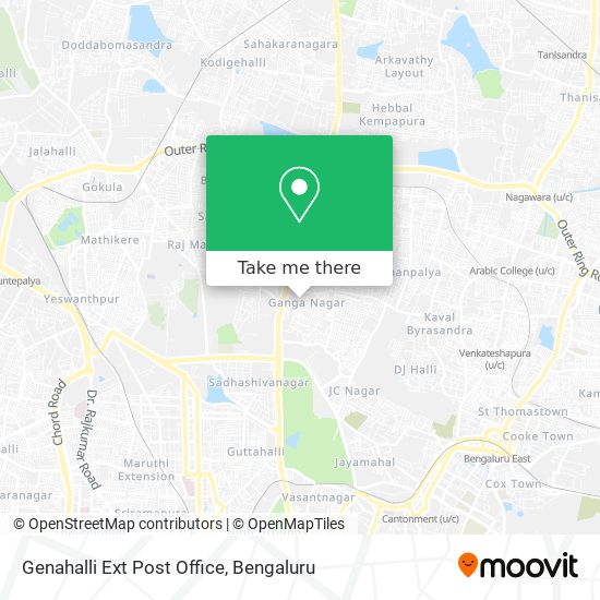 Genahalli Ext Post Office map