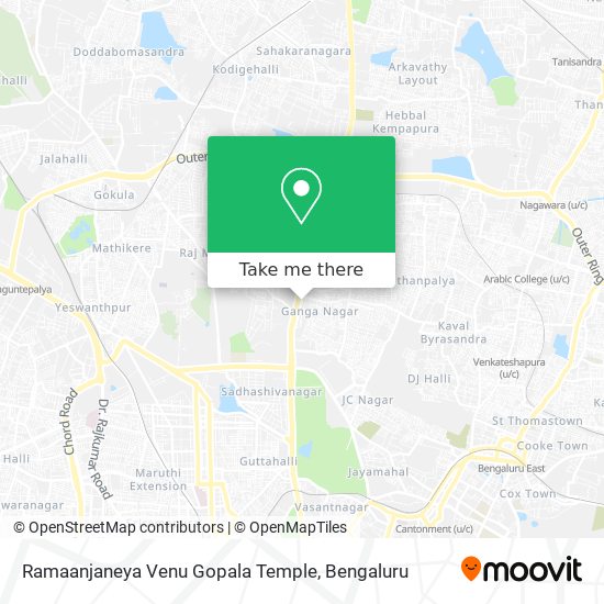 Ramaanjaneya Venu Gopala Temple map