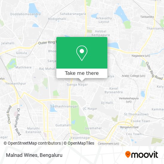 Malnad Wines map