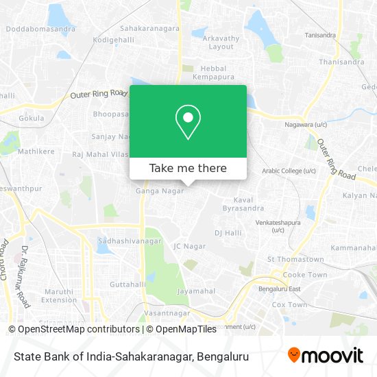 State Bank of India-Sahakaranagar map