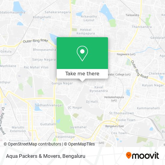 Aqua Packers & Movers map