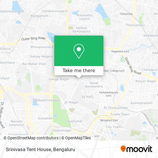 Srinivasa Tent House map