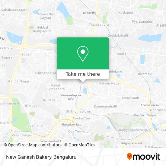 New Ganesh Bakery map
