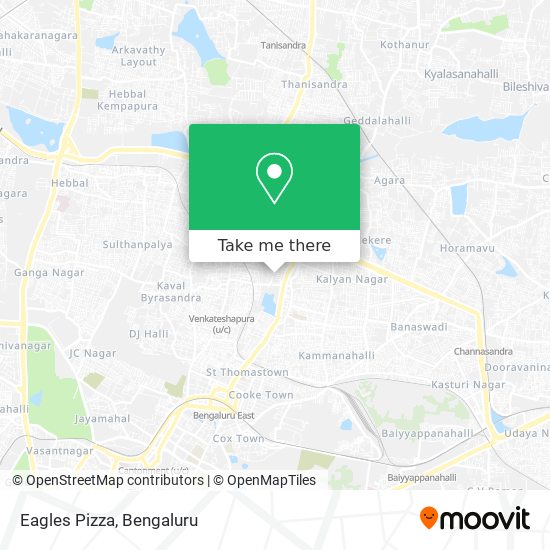 Eagles Pizza map