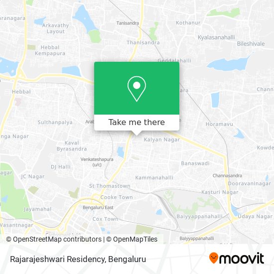 Rajarajeshwari Residency map