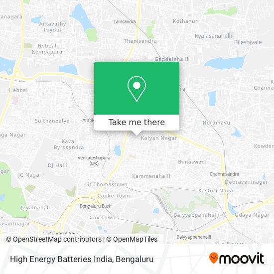 High Energy Batteries India map