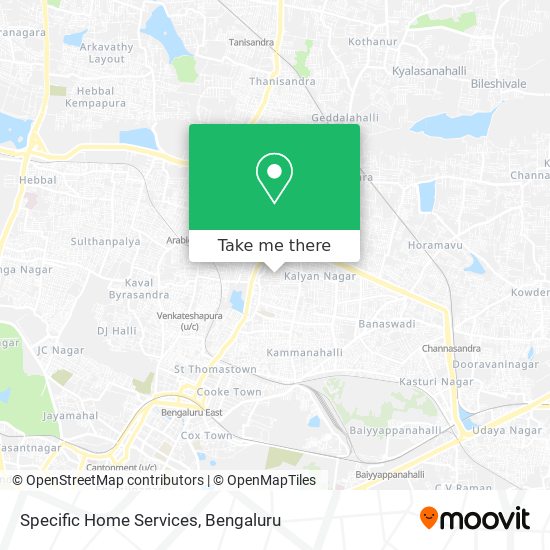 Specific Home Services map