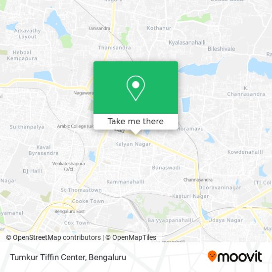 Tumkur Tiffin Center map