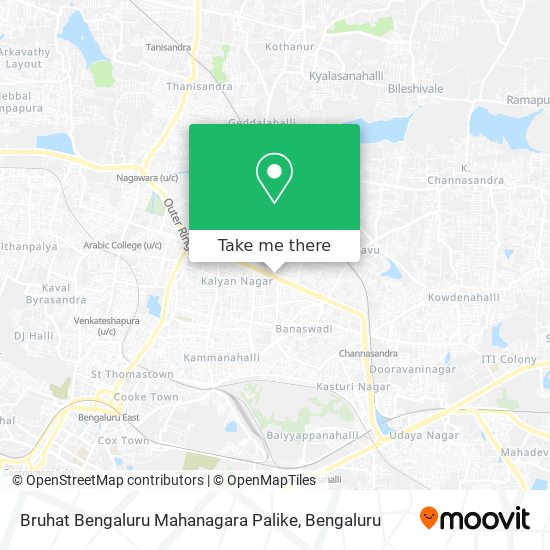 Bruhat Bengaluru Mahanagara Palike map