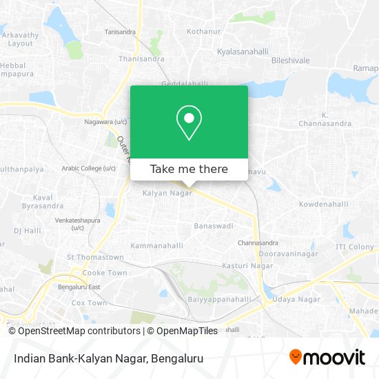 Indian Bank-Kalyan Nagar map