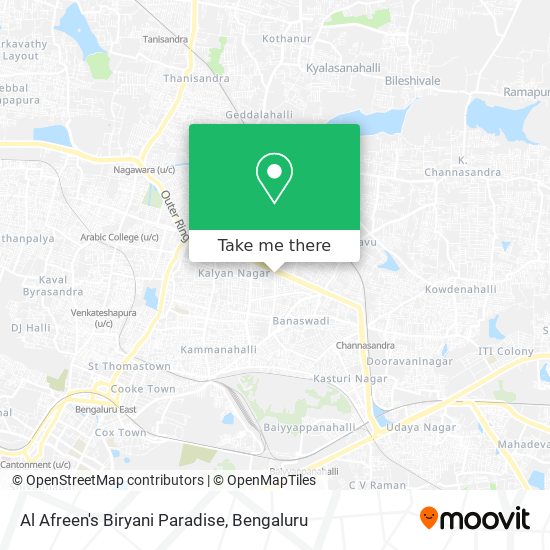 Al Afreen's Biryani Paradise map