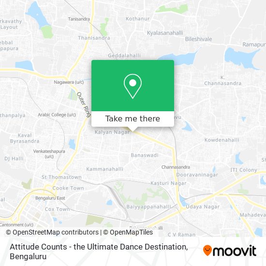 Attitude Counts - the Ultimate Dance Destination map