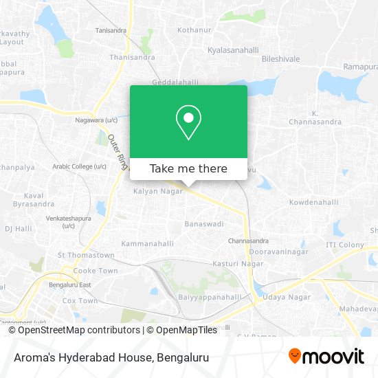 Aroma's Hyderabad House map
