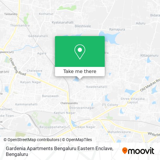 Gardenia Apartments Bengaluru Eastern Enclave map