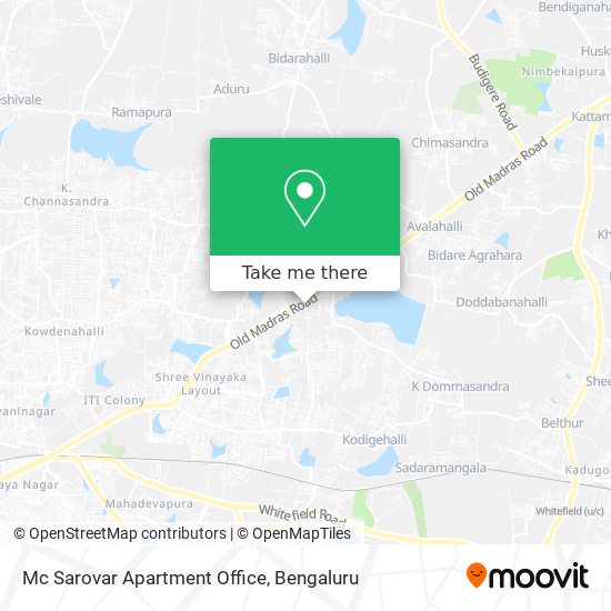 Mc Sarovar Apartment Office map