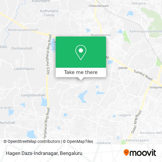 Hagen Dazs-Indranagar map