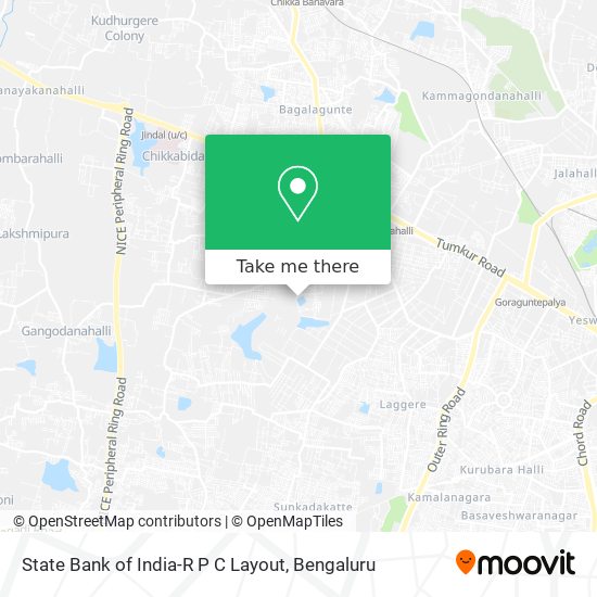 State Bank of India-R P C Layout map