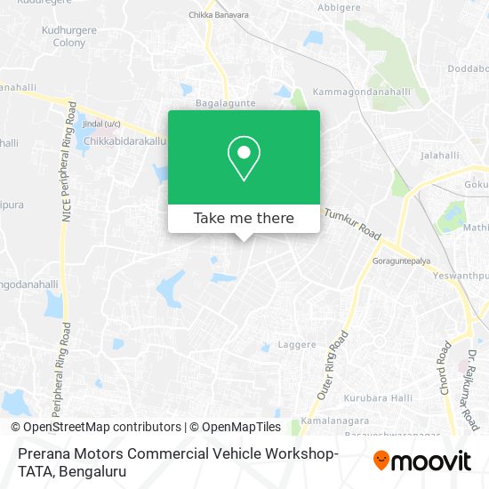 Prerana Motors Commercial Vehicle Workshop-TATA map