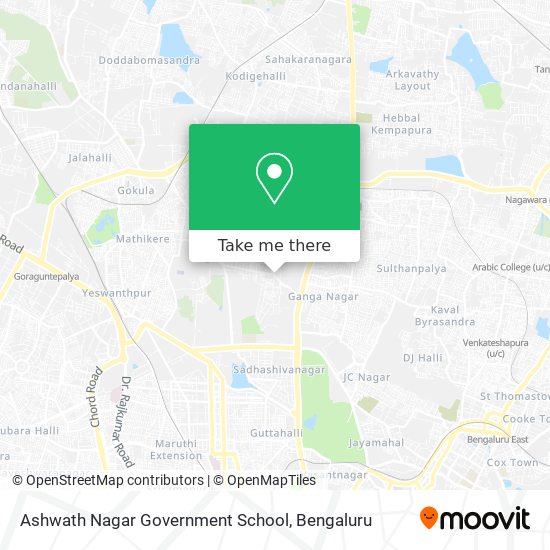 Ashwath Nagar Government School map