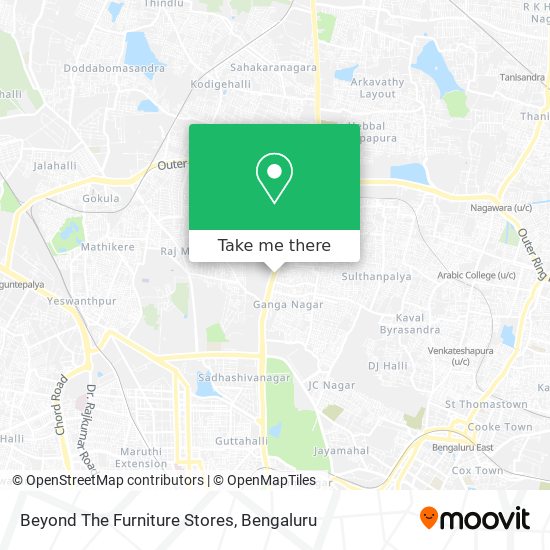 Beyond The Furniture Stores map