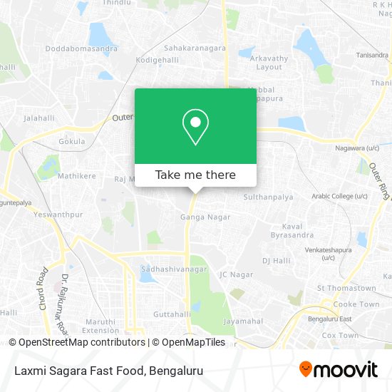 Laxmi Sagara Fast Food map