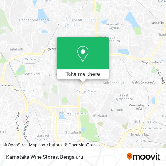 Karnataka Wine Stores map