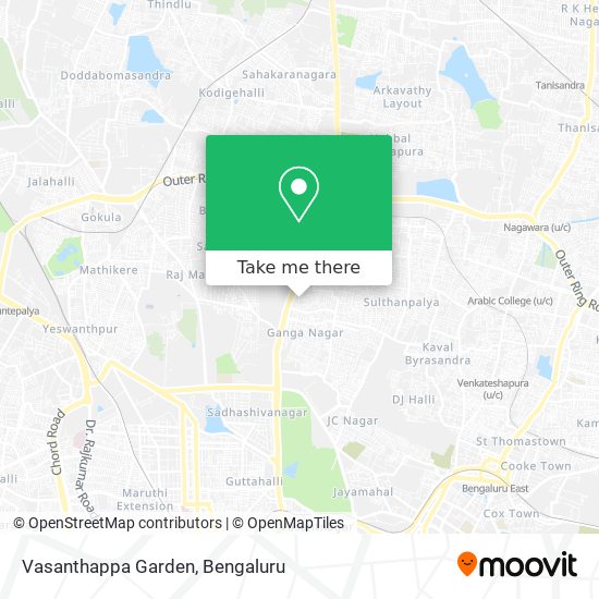 Vasanthappa Garden map