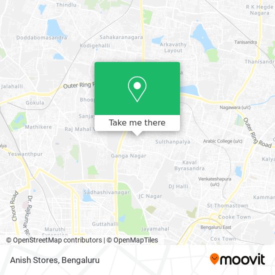 Anish Stores map