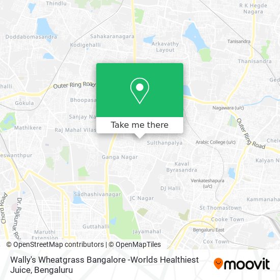Wally's Wheatgrass Bangalore -Worlds Healthiest Juice map