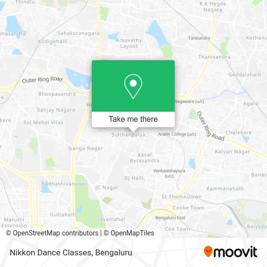 Nikkon Dance Classes map