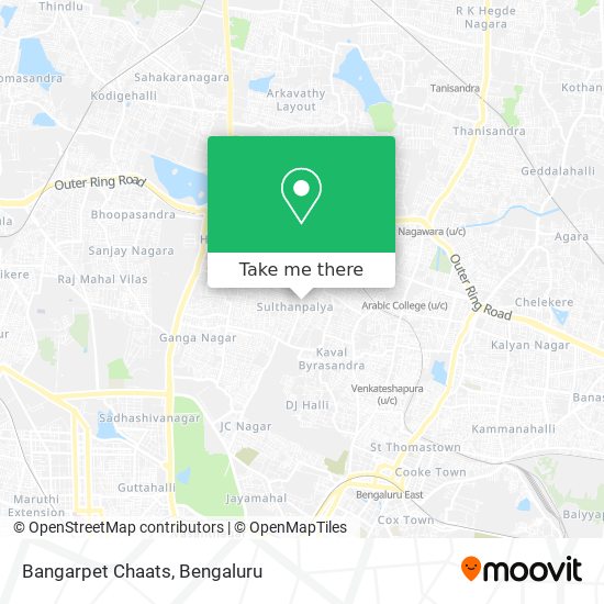 Bangarpet Chaats map