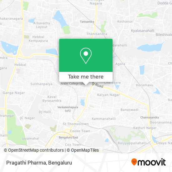 Pragathi Pharma map