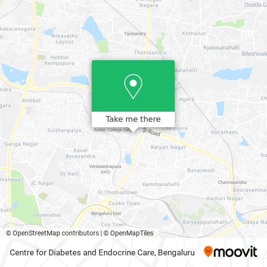 Centre for Diabetes and Endocrine Care map