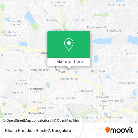 Bhanu Paradise Block-2 map