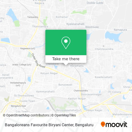 Bangaloreans Favourite Biryani Center map